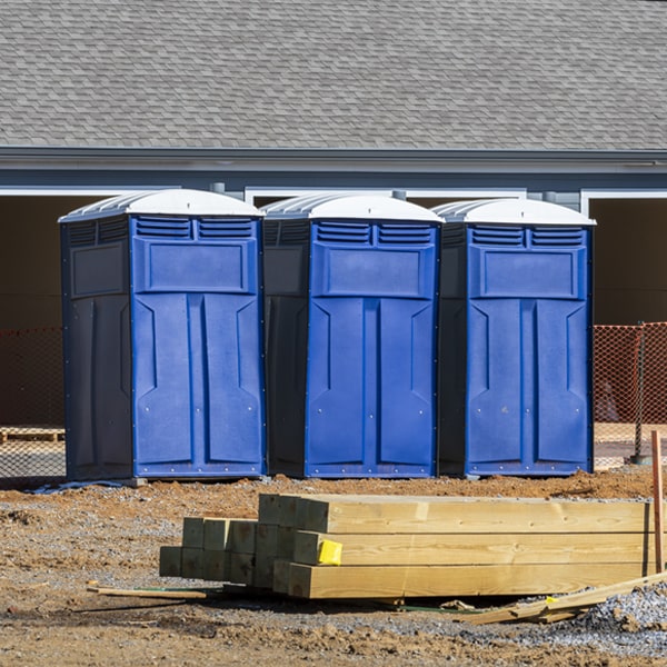 what is the cost difference between standard and deluxe porta potty rentals in Bainbridge Michigan